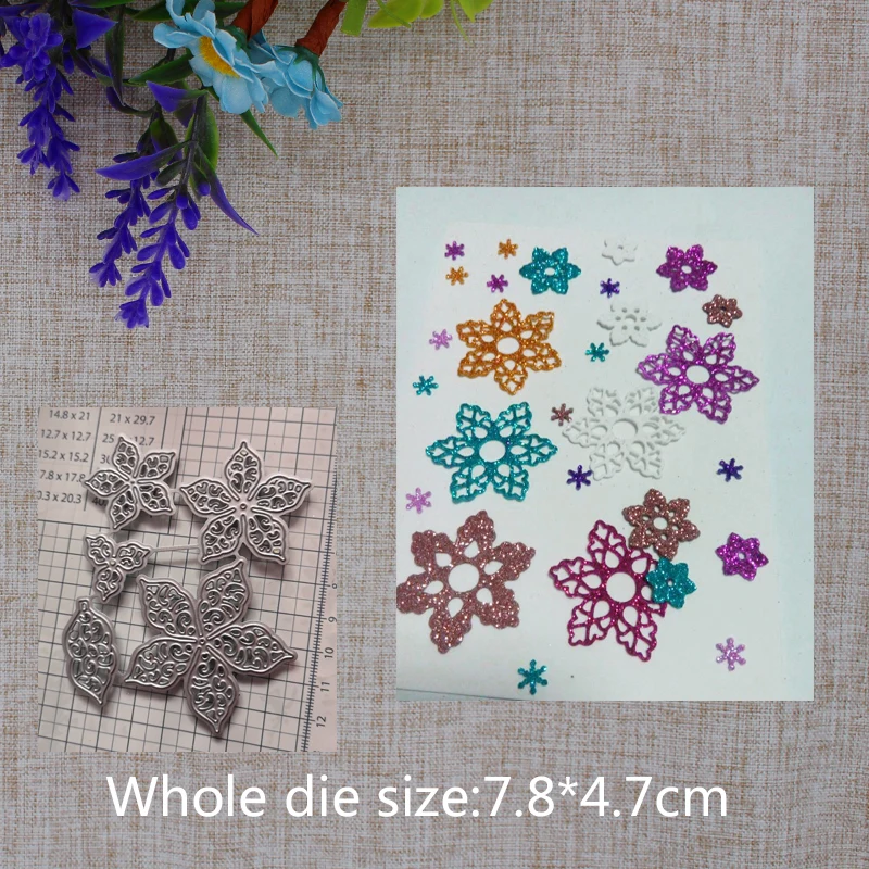 Metal Cutting Dies Flower leaf new for decoration card DIY Scrapbooking stencil Paper Craft Album template 78*47mm | Дом и сад