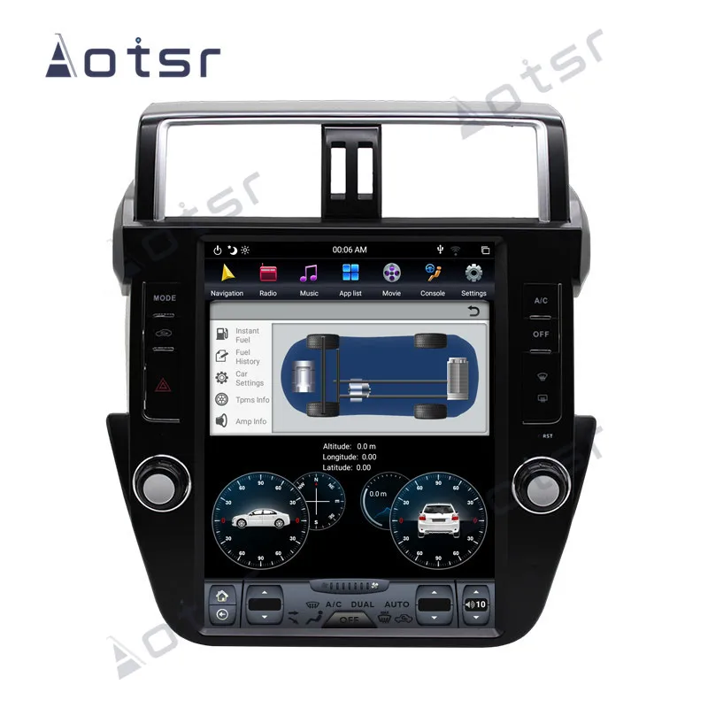 12 1 дюймовый автомобильный DVD-плеер для Toyota Land Cruiser Prado 150 2010-2013 GPS-навигация