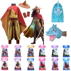 Женское платье принцессы Raya, костюм для косплевечерние на Хэллоуин для девочек, повседневная короткая юбка с принтом, новая одежда 2022