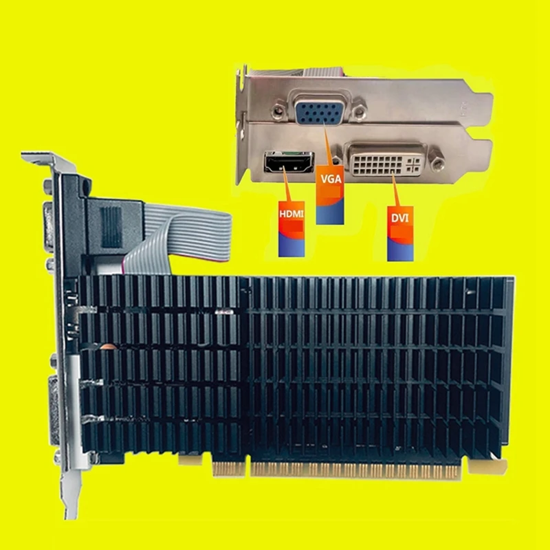 GT710 image Card 2G DDR3 64Bit Small Chassis Half-Height Card Mini Discrete image Card