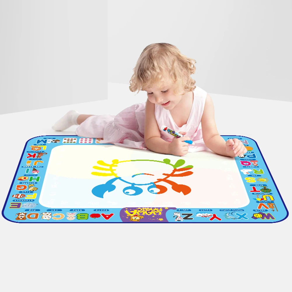 

Children Water Canvas Drawing Pad Coloring Doodle Mat Painting Writing Board Anti-dirty Early Educational Toys