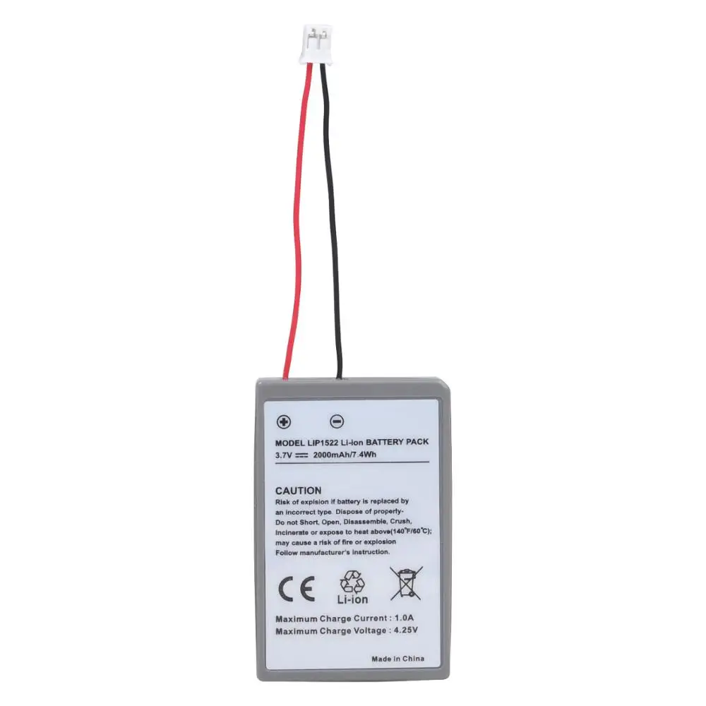 Аккумулятор LIP1522 емкостью 2000 мАч для геймпада Sony PS4 CUH-ZCT1E CUH-ZCT1U Контроллер