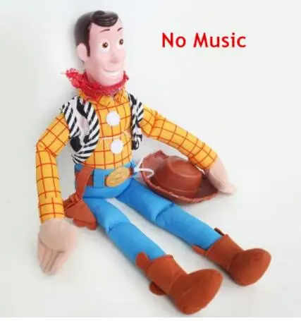 45cm doll 1 шт. 43 см История игрушек 3 говорящая древесная игрушка фигурки Модель плюшевые куклы игрушки для детей Высокое качество Рождественский подарок - Цвет: 45cm doll
