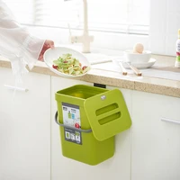 3l folding waste bin kitchen cabinet door hanging trash can wall mounted trashcan for bathroom toilet waste storage container