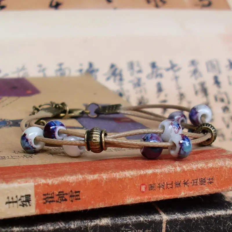 1 шт. новые модные ювелирные браслеты для девочек керамические с шармами в