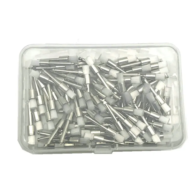 100 шт./кор. одноразовое устройство для полировки зубов зубные щетки с ворсинками