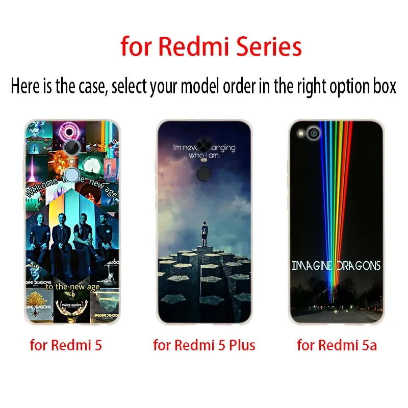 imagine dragons night music Soft Case Cover For Xiaomi Redmi Note 11 10 9 8 7 6 5 Pro 10s 9s 9T 8T Bag | Мобильные телефоны и