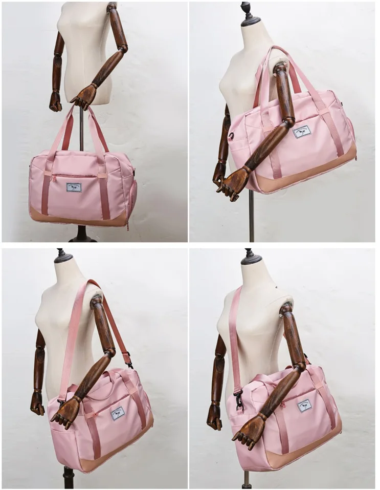 Large Capacity Waterproof Oxford Travel Bag Unisex Zipper Fitness Gym Yoga Storage Handbag Shoulder Messenger Bag Duffle Luggage