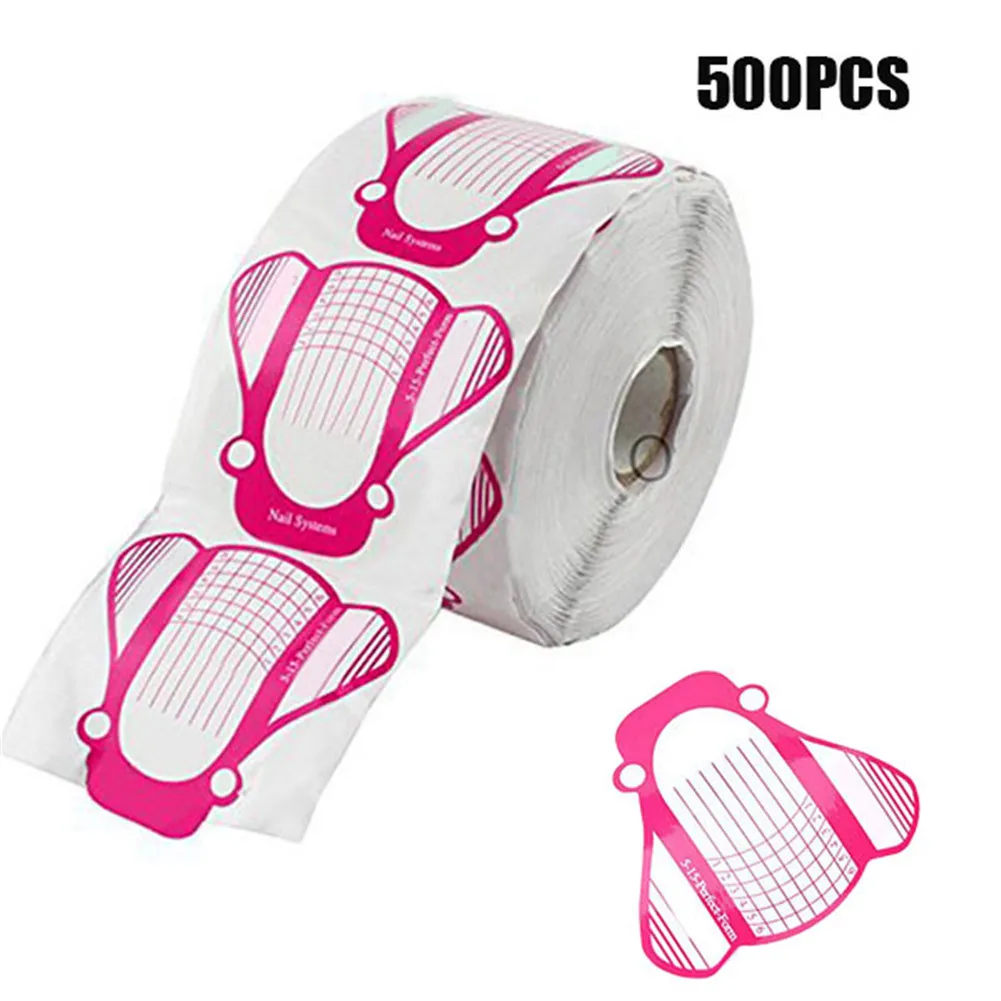 

Nail Extension Tips Form Guide Stickers Professional Home Use 100/500pcs MH88