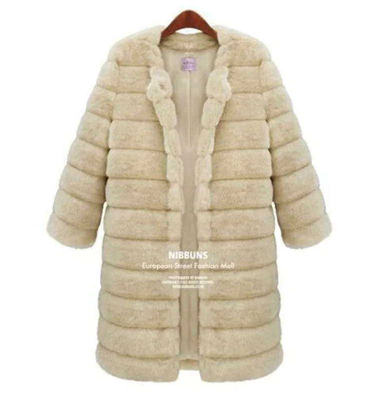 2020 осенняя и зимняя норковая куртка из искусственного меха Длинная женская