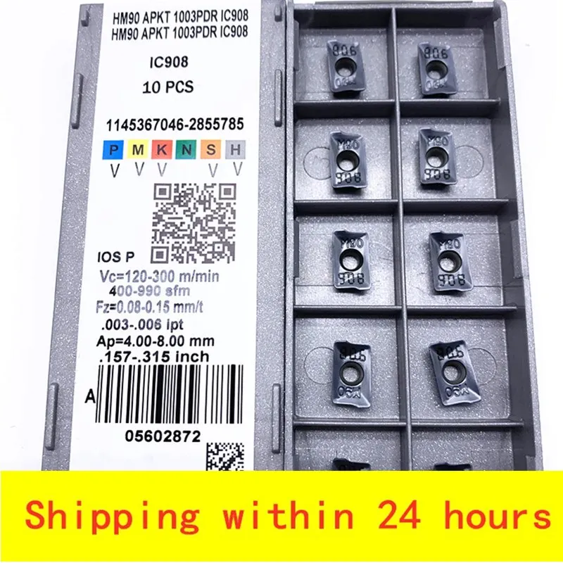 Твердосплавные пластины APKT1003 PDR IC908 Высокоточный токарный станок для металла