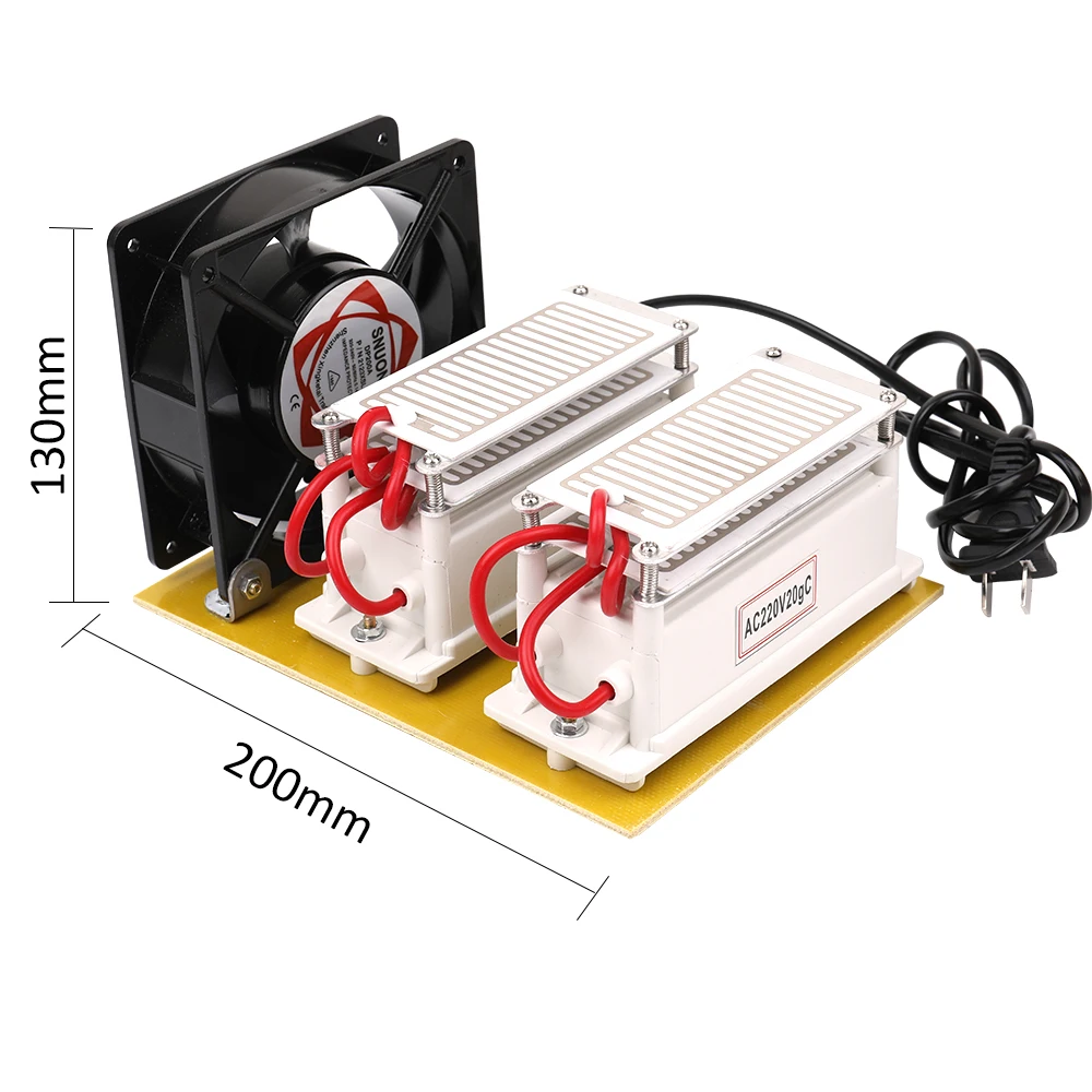 

New 20g/h Portable 220V Ozone Generator Disinfection Machine Air Filter Purifier Fan For Home Car Sterilization Ozonator