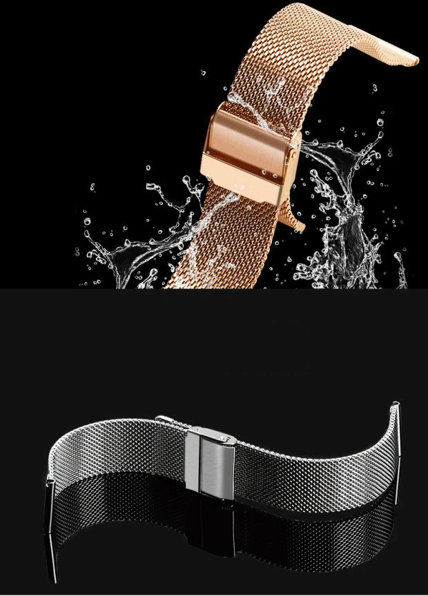 Milanese Watchband Replacement strap 18mm 20mm 22mm Universal Stainless Steel Metal Watch Band Mesh Strap Bracelet