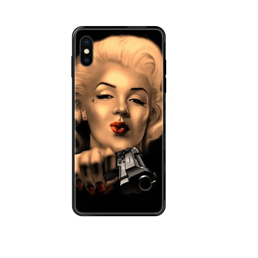Marilyn Monroe Tattoo Guns Gangster TPU Capa For Redmi 3S 4X 4A 5 5A 6 6A 7 7A 8 8A 8T 9 9A K20 K30 S2 Y2 Pro Plus Ultra | Мобильные