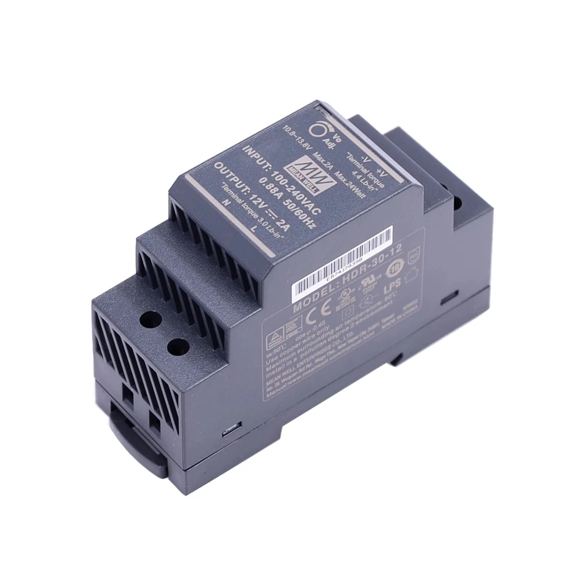 При заказе 1-10 штук товара Mean Well! HDR-30-12 Series 5V 12V 15V 24V 48V 15W 30W 36W ультра тонкий