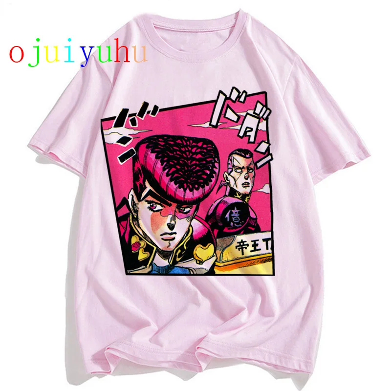 Женская футболка Jojo Bizarre Adventure летняя с японским аниме Kawaii графическая размера