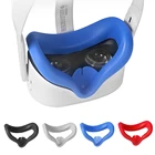 Аксессуары для очков виртуальной реальности, маска для глаз Oculus Quest 2, Очки виртуальной реальности с блокировкой света, мягкая силиконовая накладка для глаз, Накладка для квеста с 2 линзами