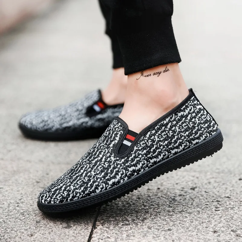 

Hot Style Men's Shoe 2021 Summer Men Casual Single Shoe One Foot Sloth Bean Shoes Boat Shoes Flat Soft Soles Not Tired Feet RE