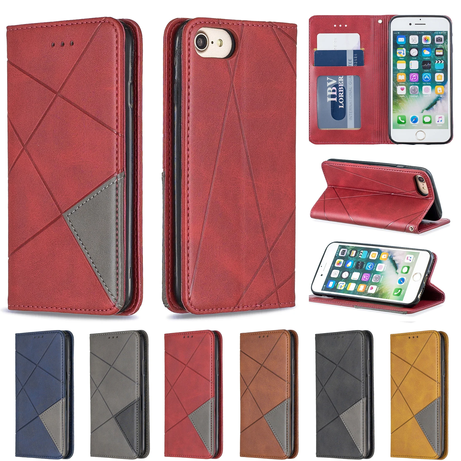 Мобильный телефон чехлы для iPhone 7 8 роскошные мобильных телефонов APPLE iPhone7 iPhone8 Etui