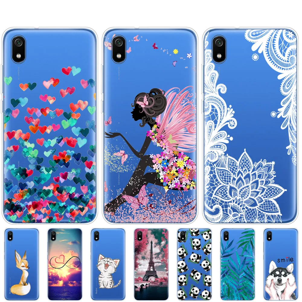 Силиконовый чехол для xiaomi redmi 7a чехлы с полной защитой мягкая задняя крышка из ТПУ