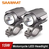 motorcycle headlight led spotlights moto auxiliary lightings drl lamps fog light universal 12v for motorbike 6000k white yellow