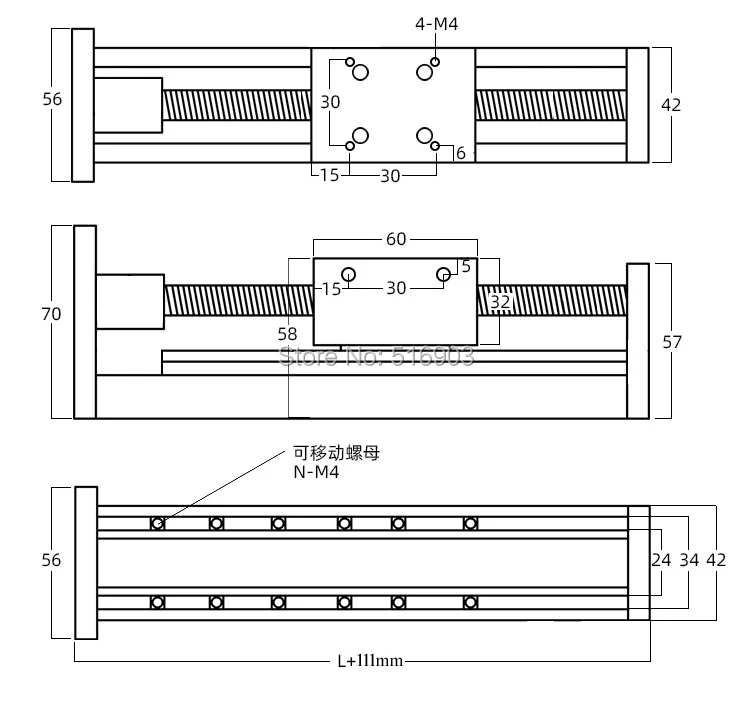 Бесплатная доставка эффективный ход 50 400 мм линейная направляющая для сцены с ЧПУ