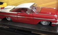 124 scale classic usa 1959 chevy impala 21cm length diecast metal car model toy for collectiongiftkidsdecoration