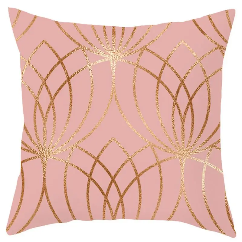 Квадратная наволочка для подушки полиэфирная с декоративным принтом домашний