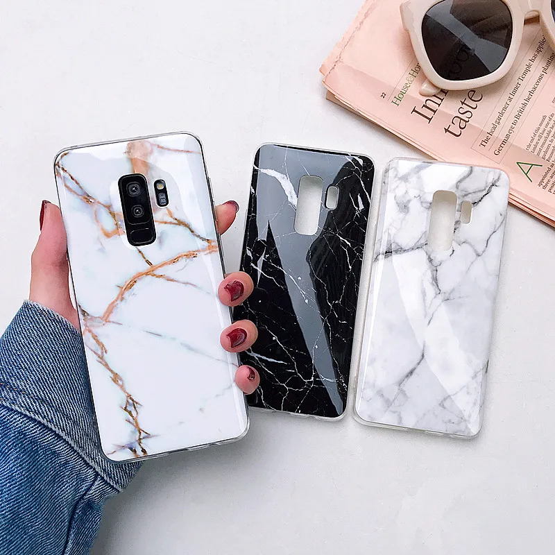 For Samsung Galaxy A10 A20 A30 A50 A70 Case Glitter Marble Phone Back Cover A 10 50 70 Coque S7 Edge S8 S9 S10 Plus S10E |