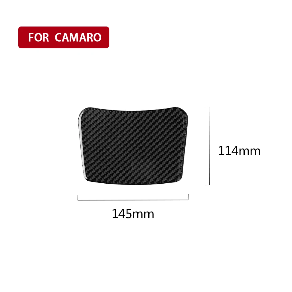 

For Chevrolet Camaro 2017-2019 Decals Accessories Carbon Fiber Inner Seat Storage Box Cover Car Styling Decoration Stickers