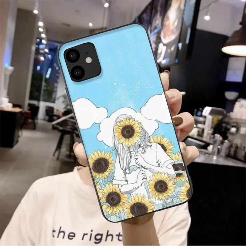 

Chrysanthemum Pattern Phone Case For Iphone 6 6s 7 8 Plus XR X XS XSmax 11 12 Pro Mini Max