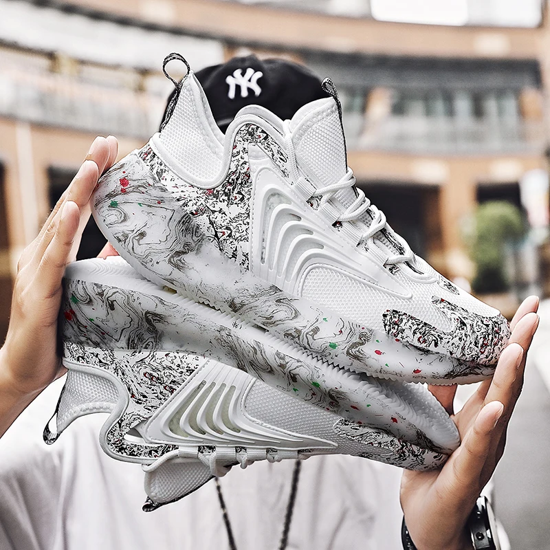 

White Trainers Unisex Sneakers Platform Men 2020 Sports Athletic Shoes Vintage Men's Mesh Big Camouflage Gym Male White For