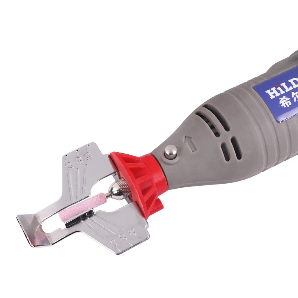 

Sharpening Attachment Chainsaw Kit Rotary Tool Chain Saw Sharpener Guide Drill Adapter Aluminum Alloy Head Polishing Hand Tools