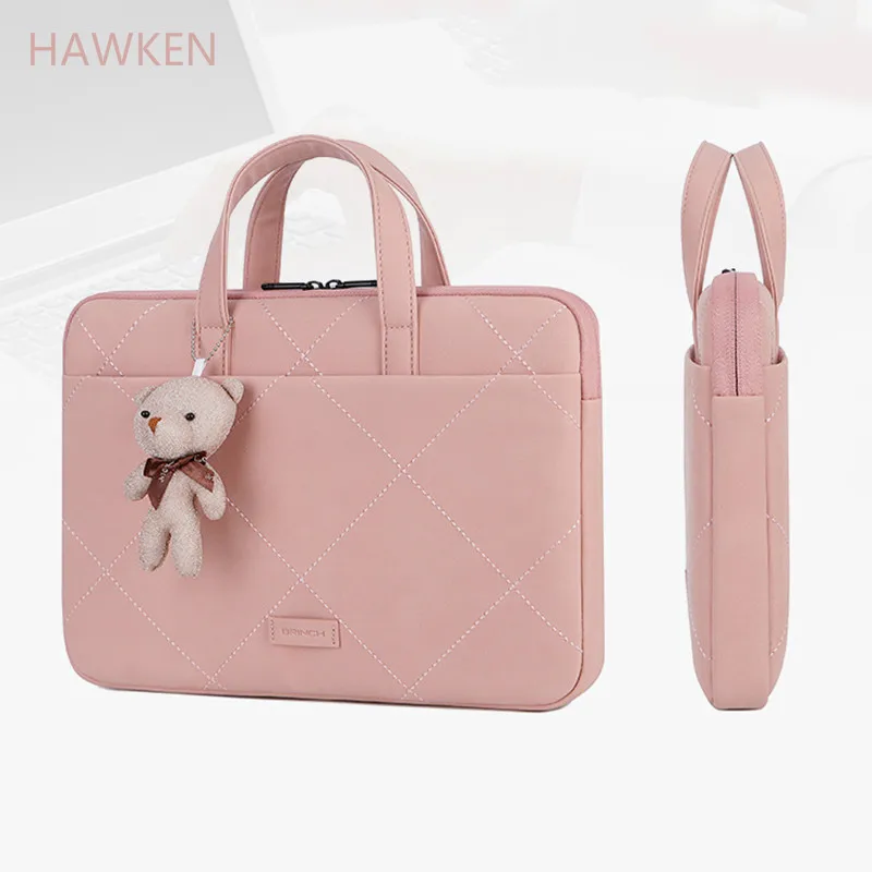 laptop bag women for macbook air 13 pro 13 3 14 15 6 inch cute waterproof handbag for dell asus hp acer lenovo huawei thinkpad free global shipping