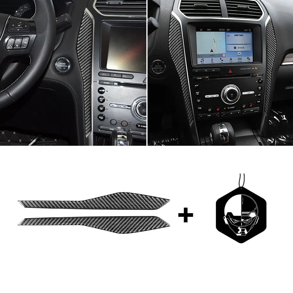 

For Ford Explorer 2013-2019 Carbon Fiber Central Console Decoration Trim Cover Automotive High-quality Interior Panels
