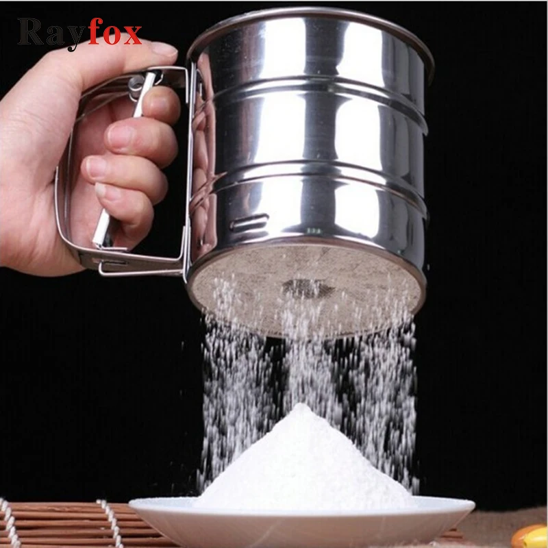 

Kitchen Stainless Steel Sieve Cup Baking Tools For Cake Decorating Gadget Accessories De Cocina Christmas Party Pastry Bakeware