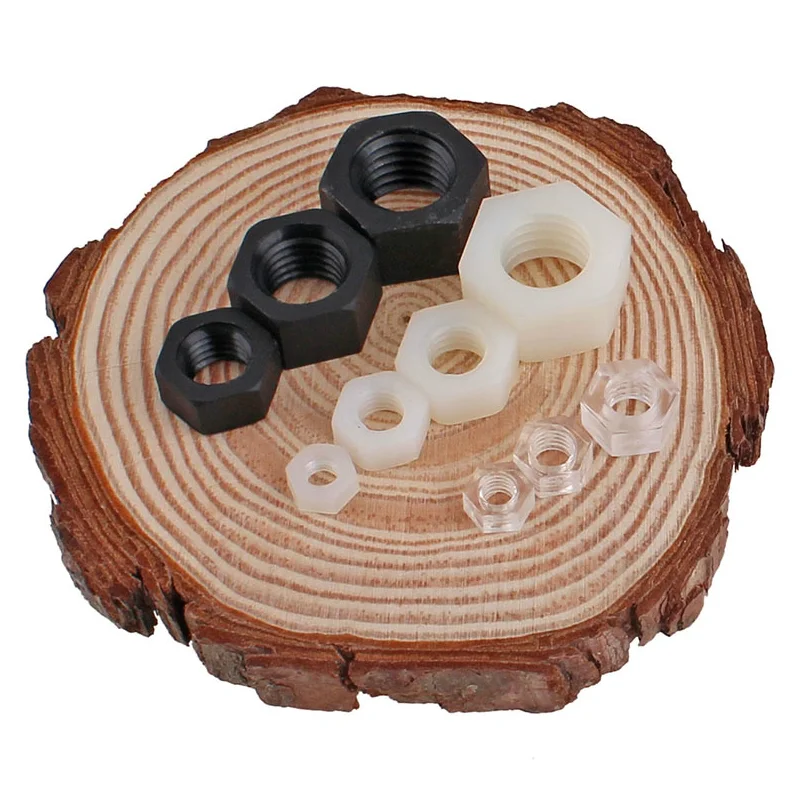 

nylon hexagon nut/ plastic/ plastic/ nylon screw cap M2-M20 (black/ white) 20PCS