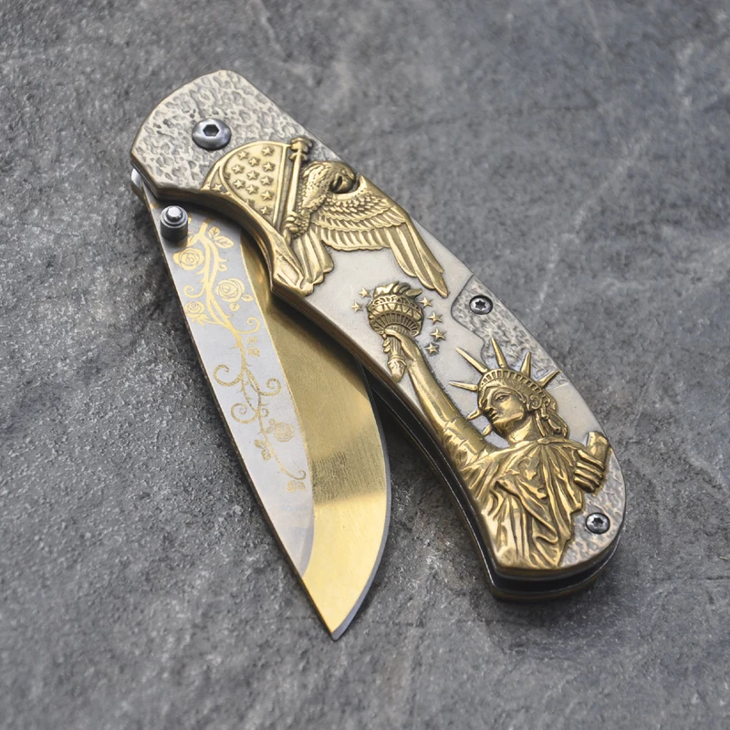 

Damascus steel Knives Knives 57HRC Pocket Knife Folding Knife Camping Survival Tactical Cheap Kitchen Knife Utility Outdoor Tool