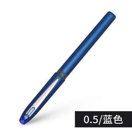 Blue blue ink Япония Uni UB-245 шариковая ручка скраб ручка держатель Нескользящая ручка Резина 0,5 мм - Цвет: Blue blue ink