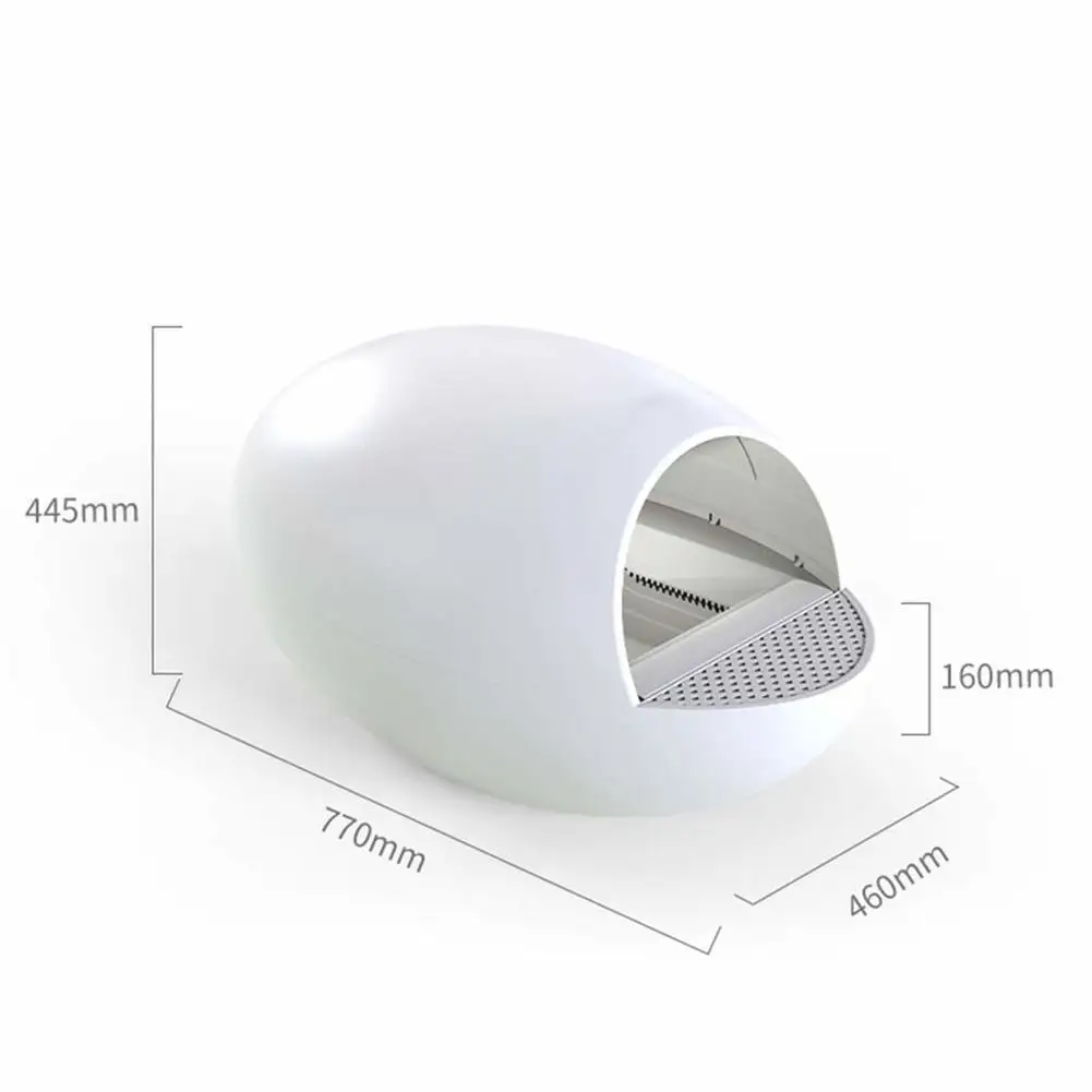 

Automatic Cat Sandbox Smart Gravity Sensor Pet Litter Box Deodorant Splash Proof Intelligent Self Cleaning Closed litter Tray