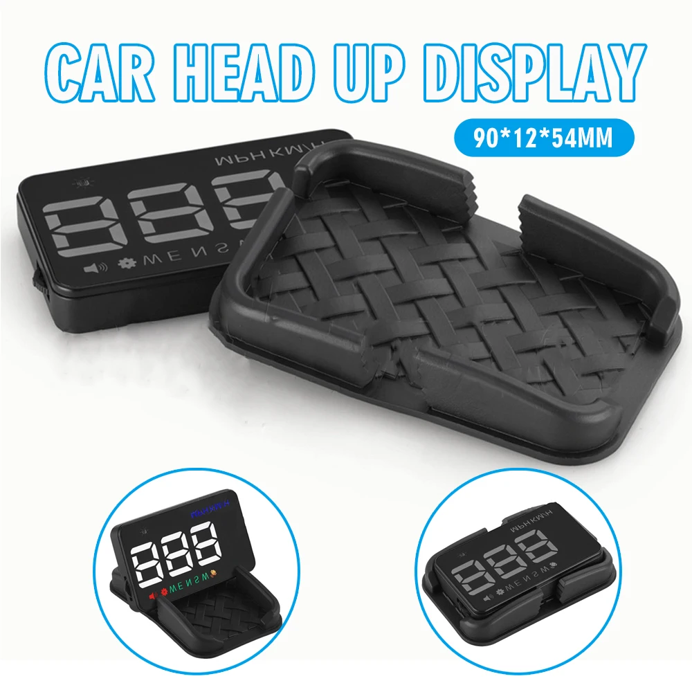 

Автомобильный цифровой прибор для измерения скорости HUD, постоянный ток 8-18 в, ПК, светодиодный дисплей 3,5 дюйма, переключатель скорости межд...