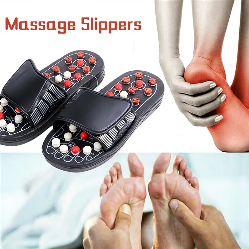 

Feet Massage Slippers Foot Reflexology Acupuncture Therapy Massager Walk Stone Shoes Acupuncture Cobblestone Massageador Sandal