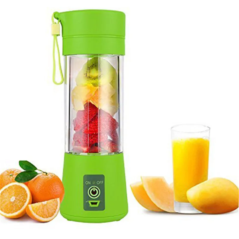 

Smoothie Shakes Blender Extractor Mode USB Rechargeable Automatic Juicer Cup Portable Blender Mixing 380ml Plastic