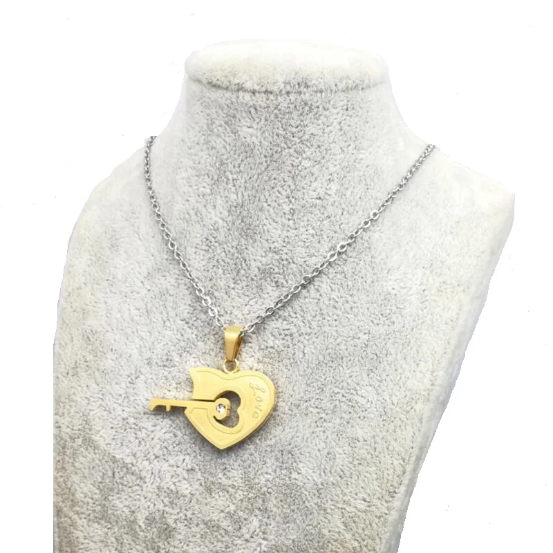 LOOKER 2 шт./компл. Женская мода I Love You Heart Lock & Key влюбленные парные Подвески ожерелье