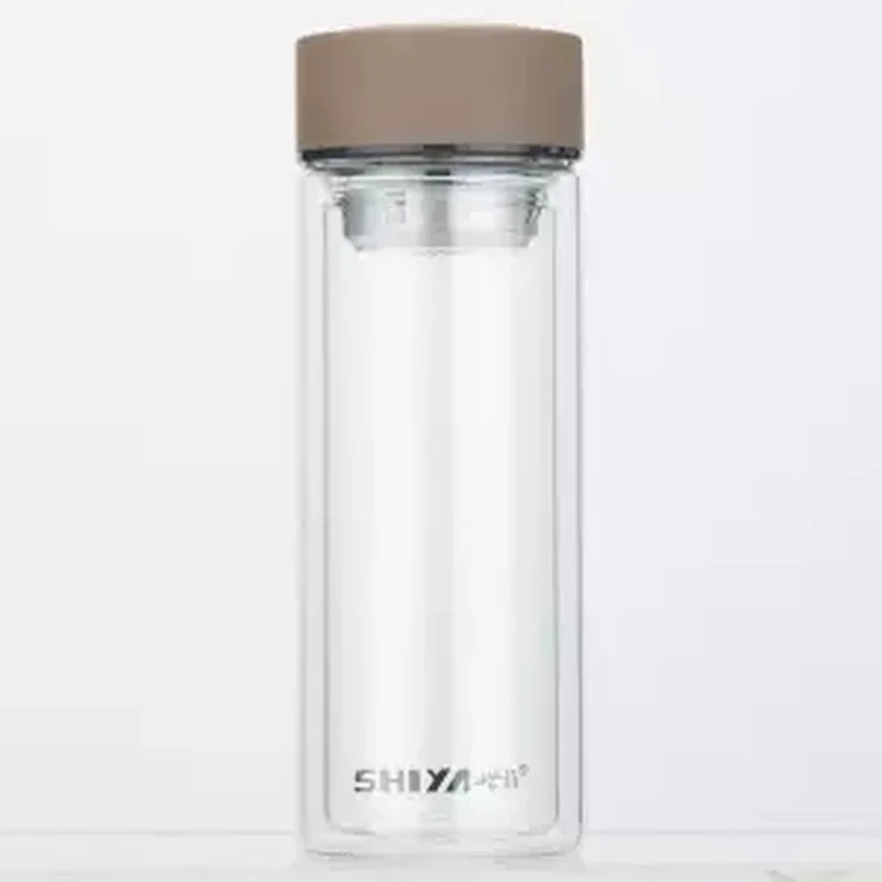 Утолщенные термостойкие стаканы из двойного стекла вместительные стеклянные