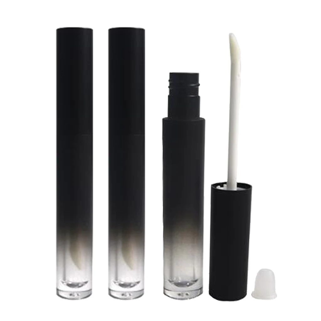 

3 Pieces 4.5ml Matte Plastic Makeup Lip Gloss Tubes with Wand Lip Stain Bottles