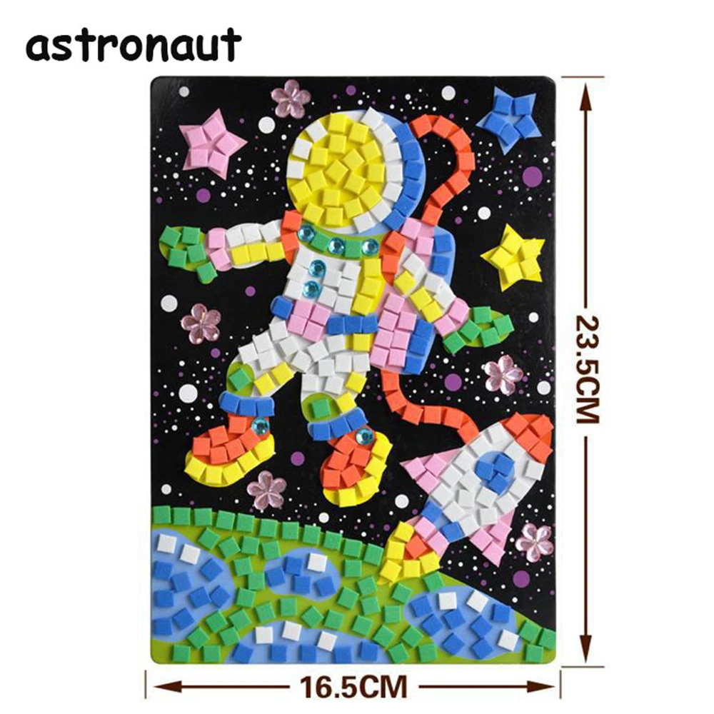 2020 EVA Foam drawing Early Educational Toys Creative Kids Game DIY Kits 3D Mosaics Puzzle Stickers For Toy | Игрушки и хобби