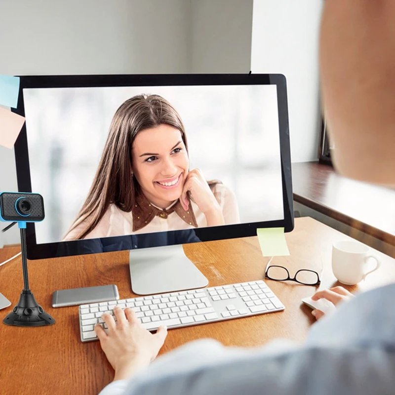 

HOT-USB 2.0 Rotatable Webcam Portable Microphone with Microphone