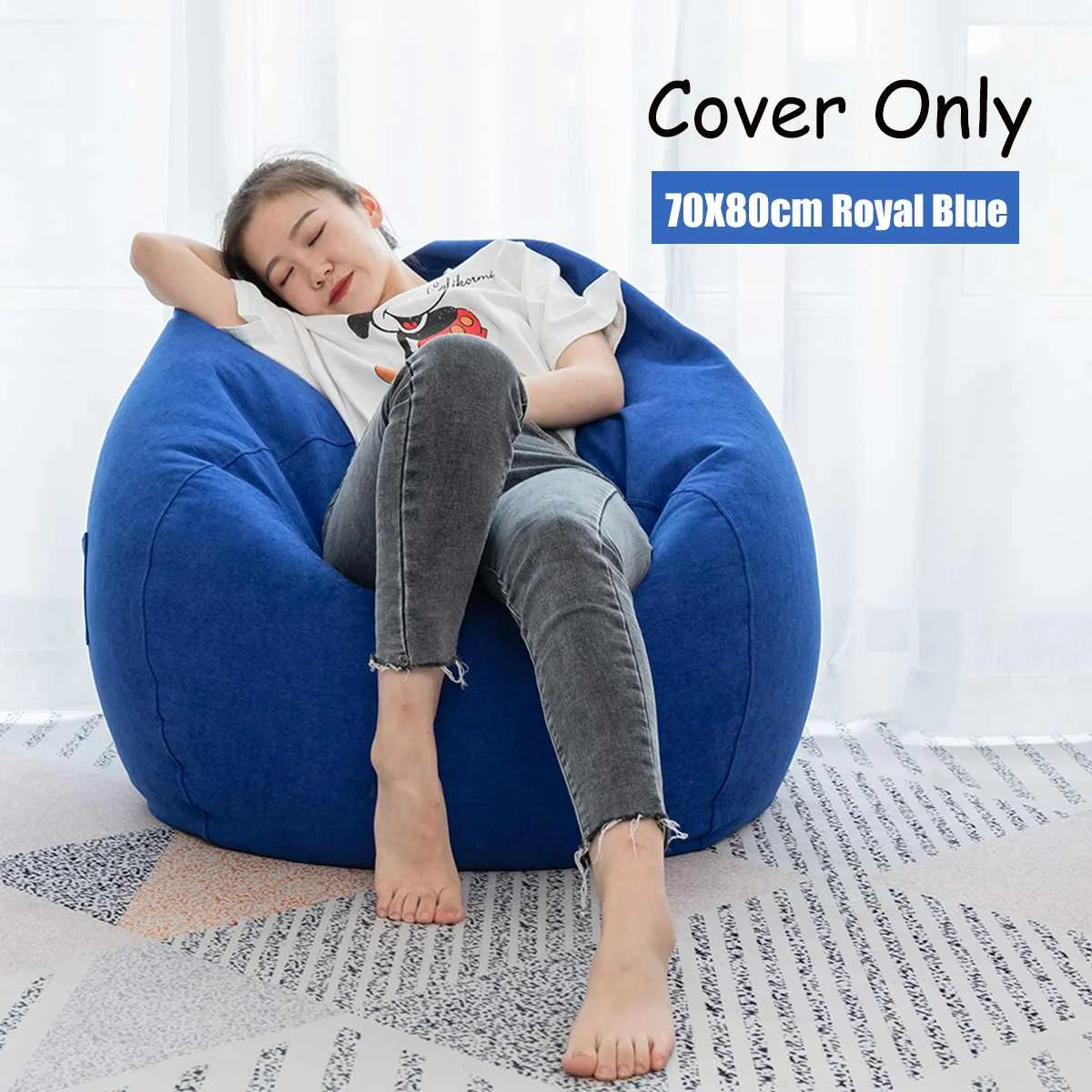 Nesloth ленивый BeanBag чехлы для диванов+ внутренний вкладыш стулья без наполнителя шезлонг кресло мешок пуф слоеного дивана татами гостиной