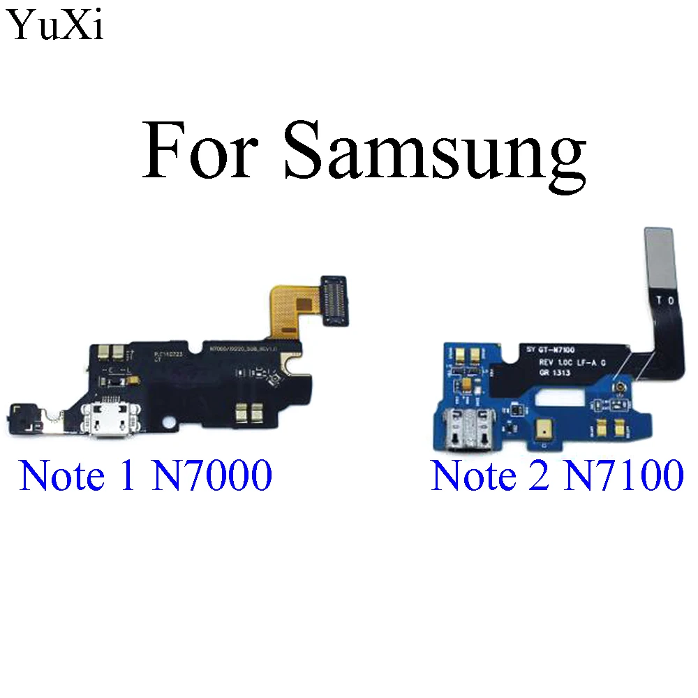 Сменный зарядный гибкий кабель YuXi для Samsung Galaxy Note 1 N7000 2 N7100 разъем микрофона